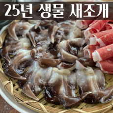 [특등품] 여수 새조개 완전손질 노랑새조개 샤브샤브 횟감, 1개, 생물 초코새조개 1kg