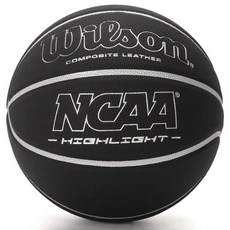 윌슨 NCAA 게임 리프로덕션 시리즈 PU 소재 농구공 블랙, 1개, WTB067529IB07CN
