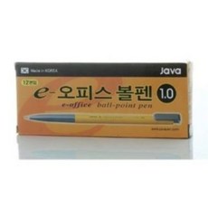 자바펜 1.0mm e-오피스 볼펜, 14개입, 검정