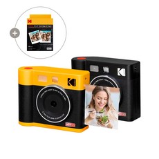 [신제품] 코닥 미니샷 4 ERA 폴라로이드 카메라+카트리지 68매 번들, 블랙, MS400, 1세트