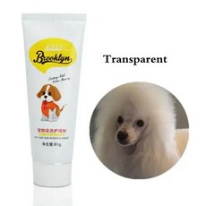 강아지애완견 고양이 동물용 밝은 염료 색소제 용품 안전한 개 액세서리 80g, [11] 강아지염색 transparent, 1개