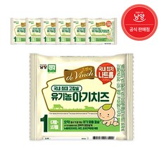 남양유업 남양 유기농 아기치즈 1단계60매, 아기치즈 1단계 본품 60매, 18g, 6개