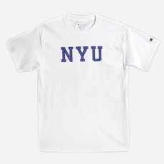 [AMERICAN FANWEAR] CREW NECK 1/2 T-SHIRT NYU (WHITE) 반팔 반팔티 티셔츠 T425