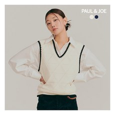 [폴앤조] () 23FW 울 블렌딩 니트 베스트