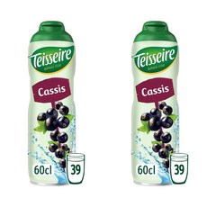 TEISSEIRE 떼세르 블랙커런트 시럽 39컵분 600ml 2팩, 2개