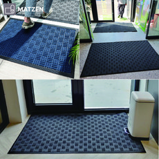 매트젠 직각무늬 업소용 현관 매트 발판 깔판 신발털이 아파트 출입구 사무실, 고급형 블루 60x120cm, 1개