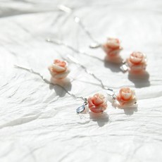 산호꽃귀걸이