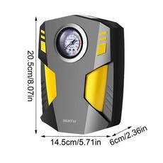 차량용 타이어 에어 펌프 12V 디지털 자동 퀵 팽창기 LED 라이트 포함 오토바이 자전거 공 고무용 자동차 액세서리, 1개