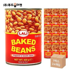 푸드올마켓_ 라리 베이크드빈스 한박스 (420g x 24ea), 420g, 24개