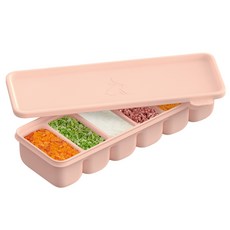 아띠래빗 쏙쏙 실리콘 이중 밀폐 슬림 멀티큐브 6구, 420ml, 0 pink, 4개