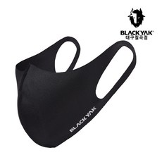 [블랙야크] 야크EZ-B마스크 숨쉬기편한 스포츠 마스크 (3개묶음) 재사용가능, BLACK, L사이즈: 15.3 x 18.5