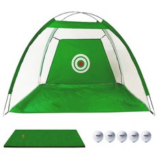 라인테크 골프 연습용 텐트 3m 스윙 매트 로스트볼 6개 증정