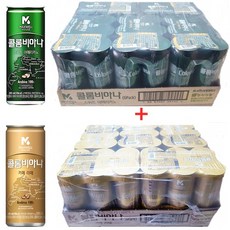 콜롬비아나 240ml 아메리카노(30캔) + 라떼(30캔), 30캔