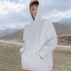 프리미엄 무지 오버핏 후드티 M-3XL 빅사이즈 후드 티셔츠 남여공용