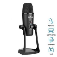 [해외] BOYA BYPM7 USB 응축기 마이크 데스크탑 MIC 한 PC 컴퓨터 LAPTOP MAC 인터뷰 CONFEREN 녹화 VIDEO 팟 캐스트 LIVE, 상세내용표시