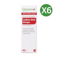 클리니션스 요오드 드롭 25ncg 45ml X6개, 6개