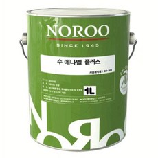 노루페인트 목재/철재용 유성페인트 수 에나멜 플러스 1L 기본컬러 / 신나, 연녹색(유광), 1개