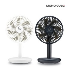 모노큐브 4인치 무선 테이블 선풍기, 네이비