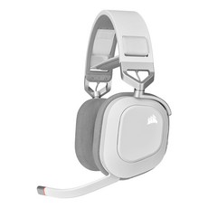 커세어 HS80 RGB WIRELESS 게이밍 헤드셋, White