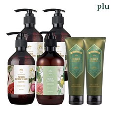 [KT알파쇼핑]플루 퍼퓸드 스크럽 바디워시 500gx3(향 선택)+바디스크럽 200gx2+바디로션500g
