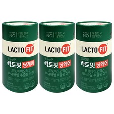 락토핏 당케어 2g x 60포 3통 6개월분, 3개