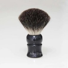 Silvertip 최고의 블랙 혼합 배지 브러시 망 수염 면도 Baber 손질 손잡이, 03 Black Badger Hair, 1개