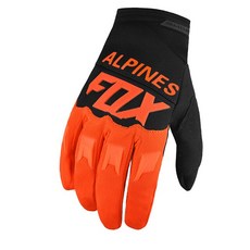 안전 ALPINES FOX MX MTB Motocross 전체 손가락 장갑 ATV DH Mountain Dirt Bike Cycling Gloves Motor Luvas Woman, [08] Orange, 1개