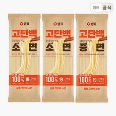 샘표 고단백 소면 400g 2봉 + 고단백 중면 400 1봉, 1개