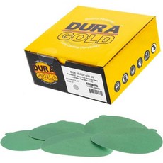 Dura-Gold Premium 5 Green Film PSA 샌딩 디스크 - 120 Grit 50개 상자 필름 뒷면 자체 접착 스티키백 샌드페이퍼 DA Sanders Fast, 220-Grit - 샌더스