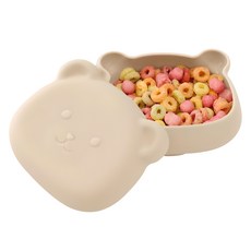 아띠래빗 아기 곰 흡착볼 450ml, 크림베이지, 1개