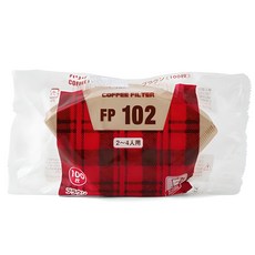 Kalita 咖啡濾紙 黃色 2~4人用 FP-102, 100入, 1個