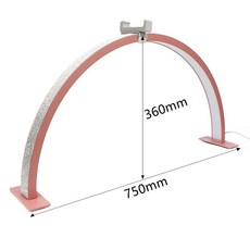 링 하프 문 조명 밝기 조절 가능 BI 컬러 LED 매니 테이블 램프 네일 아트용 30 75cm, CHINA_Pink Diamond | 미국, Pink Diamond, 67) Pink Diamond 미국