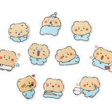 망그러진 곰 데코스티커 팩 꼬질망곰 스티커 다꾸, 1개