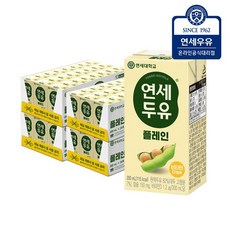 연세두유 고소한 플레인 두유 200ml x 96팩, 단품