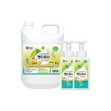 버블윅 대용량 핸드워시 청포도 4L+500ml증정 2개 손세정제, 대용량 핸드워시 청포도 4L+500ml증정 2개 손세정, 4L
