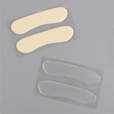 새신발 통증완화 뒷꿈지 보호 패드 10개 신발사이즈클때, 투명(실리콘)