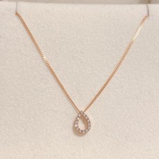 골든듀물방울목걸이