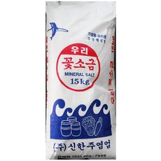 꽃소금(신한주15K)/정제소금, 1개, 15kg