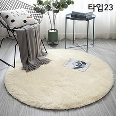 원형 미니 러그 방바닥매트 아이방 여아방 드레스룸러그 23종, 60cm, 1번