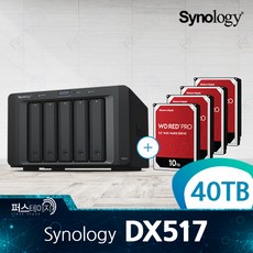 시놀로지 DX517 40TB (10TB x 4) WD RED Pro 5년 보증