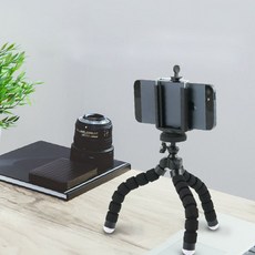 핸드폰 거치대 삼각대 스마트폰 스탠드 플렉시블 블랙 수직촬영거치대