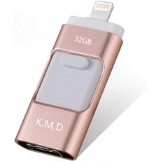 KW M 플래시 드라이브 USB 메모리 32GB iPhone Android PC 4in1 전용 어플리케이션 (OTG) Type-C 변환 어, 1