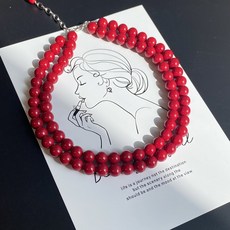 산호목걸이