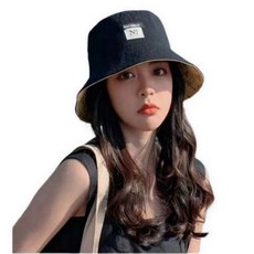 론조모니 양면 코튼 버킷햇 벙거지 모자 - 이미지 2