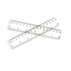 투명 플라스틱자 15cm