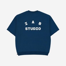 정품 아이앱 스튜디오 헤비 숏슬리브 스웨트셔츠 네이비 - F/W IAB Studio Heavy Short Sleeve Sweatshirt Navy