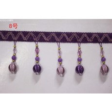 마크라메 구슬 레이스 커튼 장식 실내 수공 부속품 높이 액세서리, T05-3
