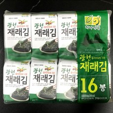 16봉+16봉 올리브유로 구운 광천재래김, 64g(16봉), 4개