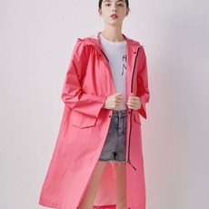 여성 기상캐스터 아나운서 우비 레인코트 심플디자인 경량 전용가방 패션우의 805 HL 25