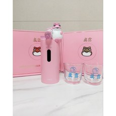 [진로소주잔 2개포함]진로 핑크두꺼비 소주 디스펜서 글라스 기프트세트 두껍상회, 1개